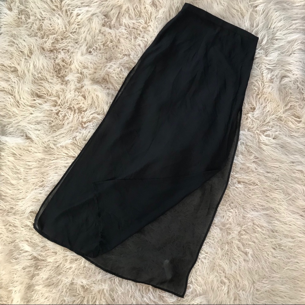 Forever 21 long mesh skirt